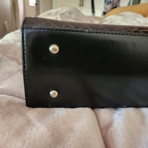 Vintage Snake Embossed Faux Leather Handle  Hand Bag .Never been wearing. - Picture 4 of 4